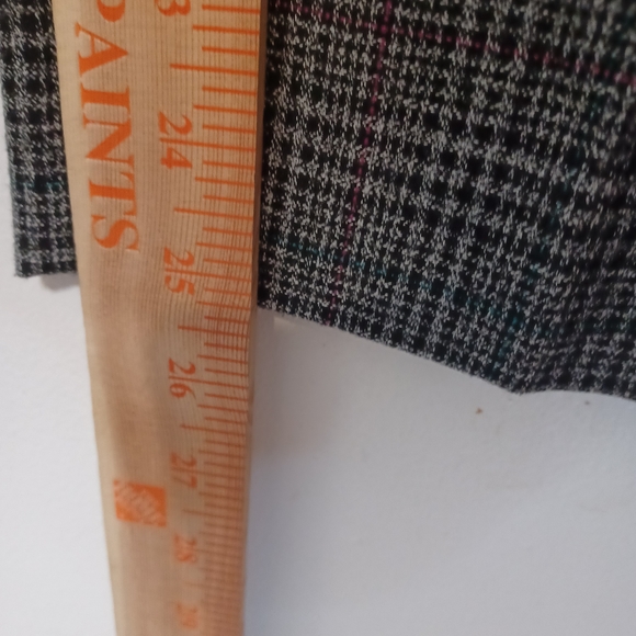 Glen Plaid Pants Dark Academia Career Work Office Size 14 Ankle Length Vintage - Picture 7 of 13